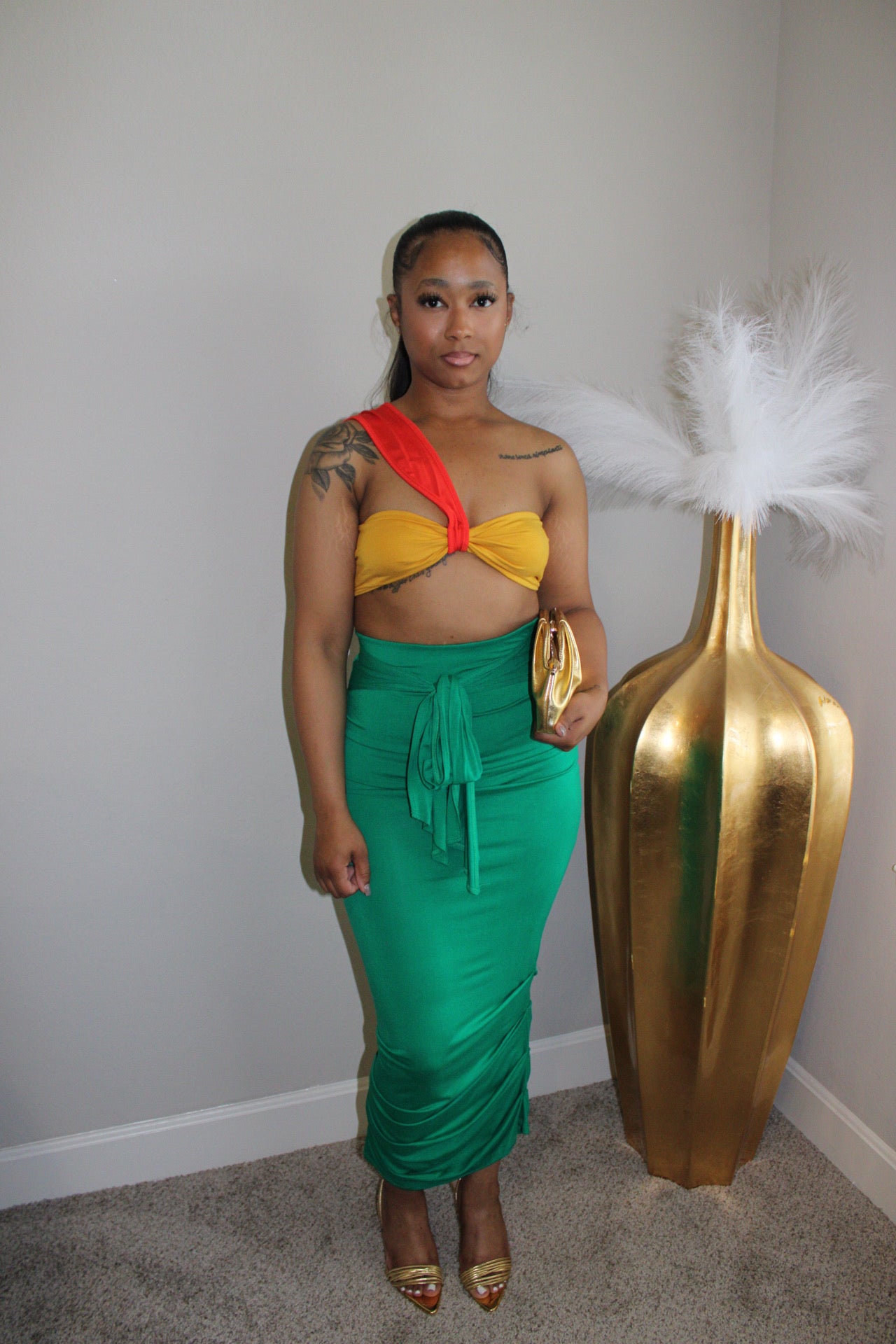 LOST IN PARADISE SKIRT SET