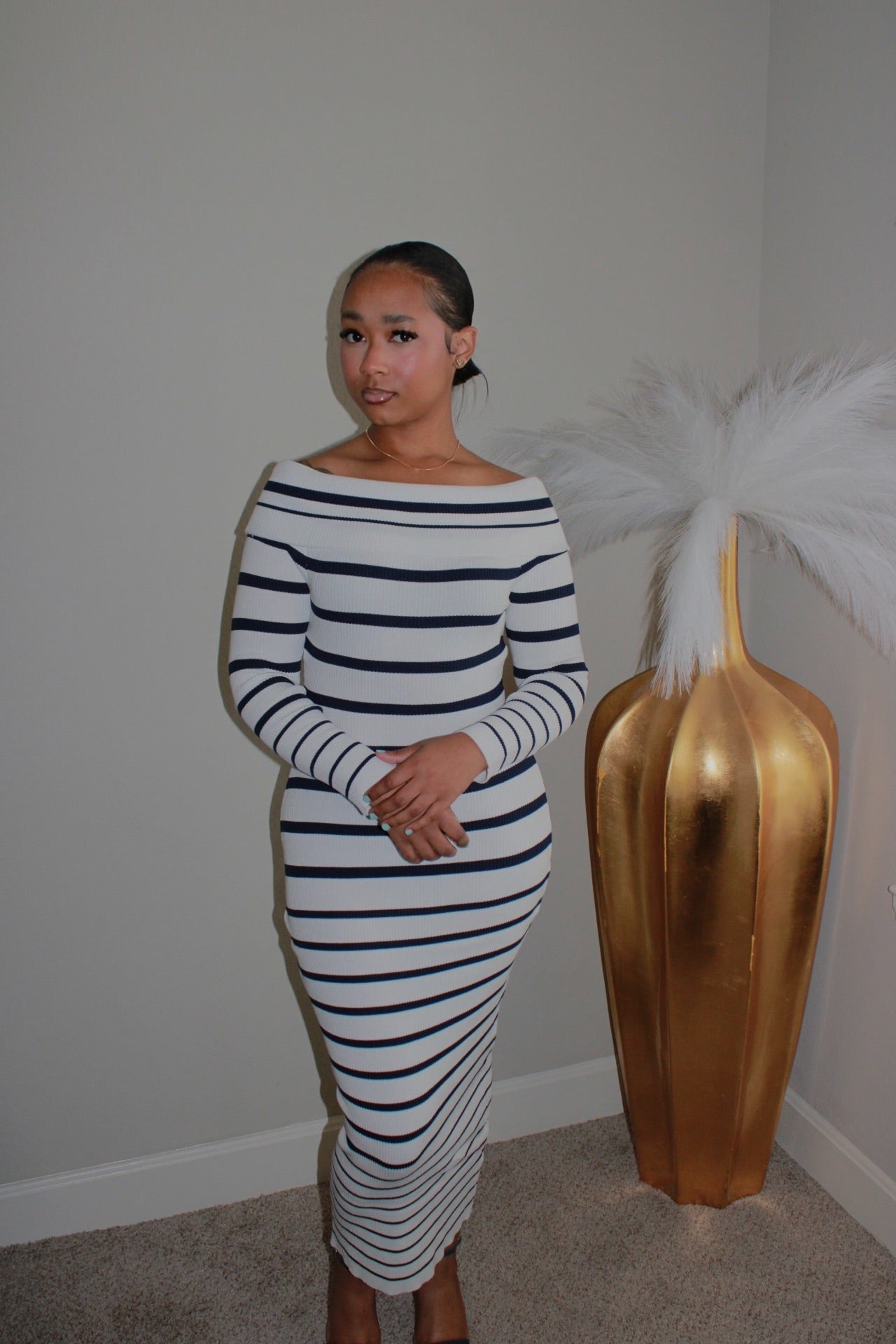 Fierce Mode Striped Dress