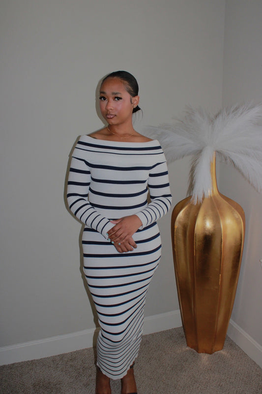Fierce Mode Striped Dress